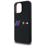 BMW Silicone Middle Stripe Case with MagSafe for iPhone 16 Pro Max 6.9" Black - BMHMP16X23SAXK
