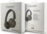 Guess Script Metal Logo On Ear Wireless Headphone Brown - GUBHV6SCW