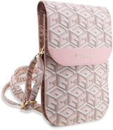 Guess Gcube Universal Phone Pouch with Strap Pink - GUWBHGCFSEP