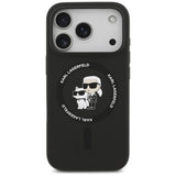 Karl Lagerfeld Liquid Silicone Karl and Choupette with MagSafe Case for iPhone 17 Pro Max 6.9" Black - KLHMP17XSCMKCRHK