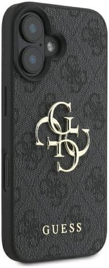 Guess 4G Big Logo Case for iPhone 16 6.1" Black - GUHCP16S4GMGGR