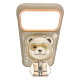 Nimmy Cool & Cute 2.0 Bear Case with MagSafe Stand for iPhone 17 Pro Max 6.9" Brown Orange - N-YJKM-CXZJZH-IP17-PRO-MAX-011-B
