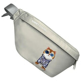 Nimmy Glasses Cool Cat Shoulder Crossbody Bag Grey - N-YJ-XB-05-A