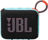 JBL Harman Go 4 Portable Bluetooth Speaker Black/Orange - JBLGO4BLKO
