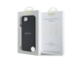 Guess PU Grained Classic Logo Case with MagSafe for iPhone 16e 6.1" Black - GUHMPSE4PGHSMMK