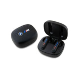 BMW M Sports Bluetooth Headphones TWS Docking Station with Printed Logo Black - BMBEMIATP20LOK