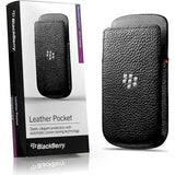 BlackBerry Black Leather Pocket Case Pouch for Q10 ACC-50704-201