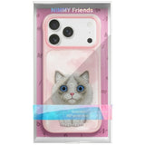 Nimmy Big Eye Cute Pet Ragdoll Cat Case with MagSafe for iPhone Pro 6.3" Pink - N-XDY-IP17-PRO-07-D