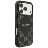 Karl Lagerfeld Monogram Logo Case with MagSafe for iPhone 17 Pro 6.3" Black - KLHMP17L5PGKLMCK