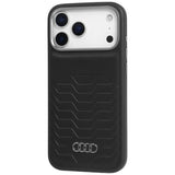 Audi GT Synthetic Leather Hardcase with MagSafe for iPhone 17 Pro 6.3" Black - AU-TPUPCMIP17P-GT/D3-BK