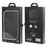 Audi GT Synthetic Leather Hard Case with MagSafe for iPhone 15 Pro Max 6.7" Black - AU-TPUPCIP15PM-GT/D2-BK