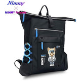 Nimmy Friends Glasses Cool Cat Laptop Backpack Black - N-KM-DNBB-01