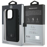 Mercedes Leather Urban Case for iPhone 16 Pro 6.3" Black - MEHCP16LARMBK