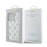 Guess Peony Script Logo Case with MagSafe for iPhone 16 Pro Max 6.9" White - GUHMP16XPGPYSH