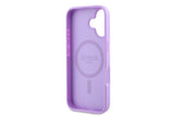 Guess PU Grained Classic Logo Case with MagSafe for iPhone 16 6.1" Purple - GUHMP16SPGHSMMU