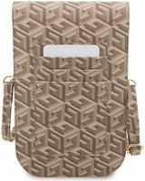 Guess Gcube Universal Phone Pouch with Strap Brown - GUWBHGCFSEW