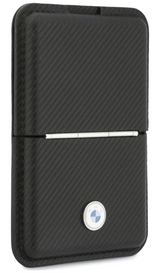 BMW Carbon Metal Logo Magnetic Card Holder with Stand Black - BMOWMCS26PTKLK