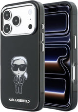 Karl Lagerfeld IML Iconic Sketch Print Case with MagSafe for iPhone 17/18 Pro 6.3" Black - KLHMP18L6HKIKDK