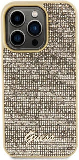 Guess Disco Metal Script Case for iphone 15 Pro 6.1" Gold - GUHCP15LPMSDGSD