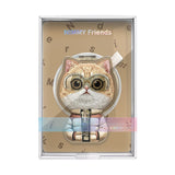 Nimmy Cool & Cute 2.0 Orange Cat Embroidery Magnetic Stand with MagSafe Orange - N-KM-BSZJ-05