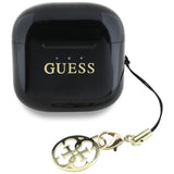 Guess Glossy Effect Printed Classic Logo & Charm TWS Earphones Black - GUTWSXMCCLK