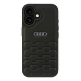 Audi Synthetic Leather Hardcase for iPhone 16 6.1" Black - AU-TPUPCIP16-GT/D2-BK