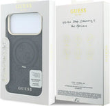 Guess Ring Stand 360 Rotation 4G Classic Logo Case with MagSafe for iPhone 17/18 Pro 6.3" Black - GUHMP18L6PS4RSCLK