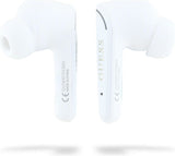 Guess Glossy Classic Logo TWS Wireless Earphones White - GUTWST7FCEEH