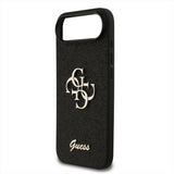Guess PU Fixed Glitter Big 4G Metal Logo Case for iPhone 17 Air 6.5" Black - GUHCP17MHG4SGK