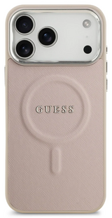 Guess Saffiano Case with MagSafe for iPhone 17 Pro Max 6.9" Pink - GUHMP17LPSAREGSP