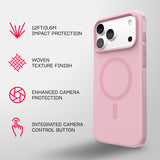 Tech21 Evo Pulse Fauvxen Case with MagSafe for iPhone 17/18 Pro Max 6.9" Quiet Blush - T21-11685
