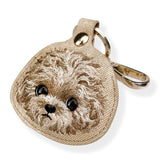 Nimmy Big Eye Cute Pet Teddy Airtag Keychain Brown - N-XDY-YSK-014
