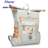 Nimmy Glasses Cool Cat Laptop Backpack Grey - N-KM-DNBB-011