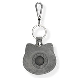 Nimmy Big Eye Cute Pet Silver Shaded Cat Face Airtag Keychain Grey - N-XDY-YSK-023