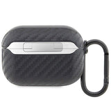 BMW M Series Carbon Double Metal With Ring Case for Airpods Pro 2 Black - BMAP2WMPUCA2
