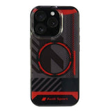 Audi IML Sport Hardcase with MagSafe for iPhone 16 Pro 6.3" Red / Black - AUS-IMLMIP16P-RSQ/D2-BK