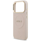 Guess Peony Hot Stamp Case with MagSafe for iPhone 17 Pro 6.3" Pink - GUHMP17LPSAMSECP