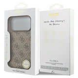 Guess 4G Charms Case for iPhone 17 Pro Max 6.9" Tone on Tone Brown - GUHMP17XGF4GCW