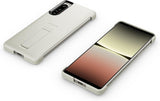 Sony Xperia 5 IV Style Back Cover with Stand Grey - XQZ-CBCQ/GENG