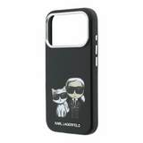Karl Lagerfeld Smooth Karl & Choupette Bodies Sketch Case with MagSafe for iPhone 17/18 Pro Max 6.9" Black - KLHMP18X6PWKCIDK