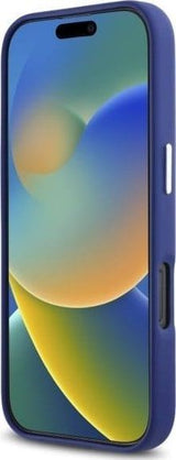 Karl Lagerfeld FW Metal Plate Case with MagSafe for iPhone 16 Pro Max 6.9" Case Blue - KLHMP16XPGMSRPB