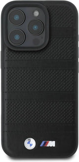 BMW M Perforated Stitched Line Case with MagSafe for iPhone 16 Pro Max 6.9" Black - BMHMP16X23PUSPK