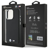 BMW M Series Kevlar Wrapped Metal Logo Case for iPhone 16 Pro Max 6.9" Black - BMHCP16X23PUFWKEV