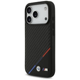 BMW M Carbon Tricolor Line Case with MagSafe for iPhone 17 Pro 6.3" Black - BMHMP17L23PUDTK
