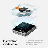 Spigen Glaster EZ Fit HD Screen Protector for Samsung Galaxy Z Flip 7 6.9" - AGL09586