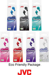 JVC Gumy Wired 3.5mm In Ear Stereo Headphones Raspberry Red - HA-F14-RN-U