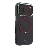 Mercedes Iconic Logo Case with 360 MagSafe Ring Stand for iPhone 17/18 Pro Max 6.9" Burgundy - MEHMP18X25HRSILR
