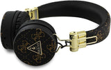 Guess 4G Triangle Round Shape ENC Bluetooth On Ear Headphones Black - GUBH70E4PTMK