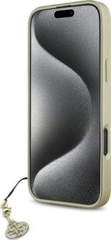 Guess 4G Charms Collection Case for iPhone 16 Pro Max 6.9" Brown - GUHCP16XGF4GBR