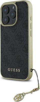 Guess 4G Charms Collection case for iPhone 16 Pro Max 6.9" Black - GUHCP16XGF4GGR